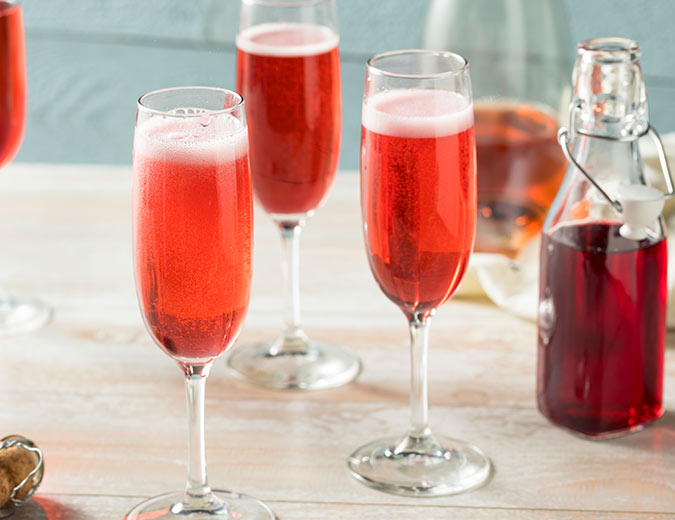 Strawberry Pineapple Mimosa cocktail recipe