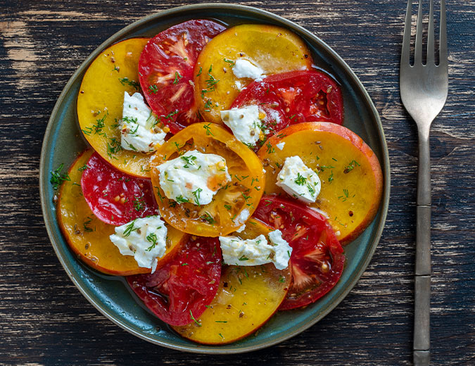 Tomato and Nectarine Salad